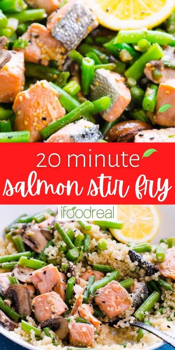 Salmon Stir Fry {Fish and Vegetables} - iFoodReal.com