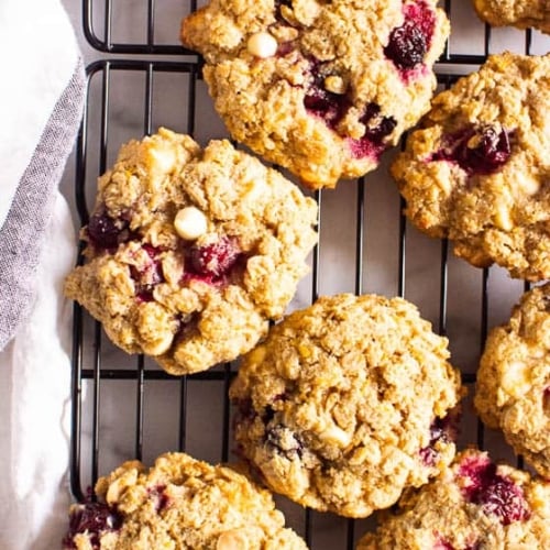 Healthy Oatmeal Cranberry Cookies (No Chilling)