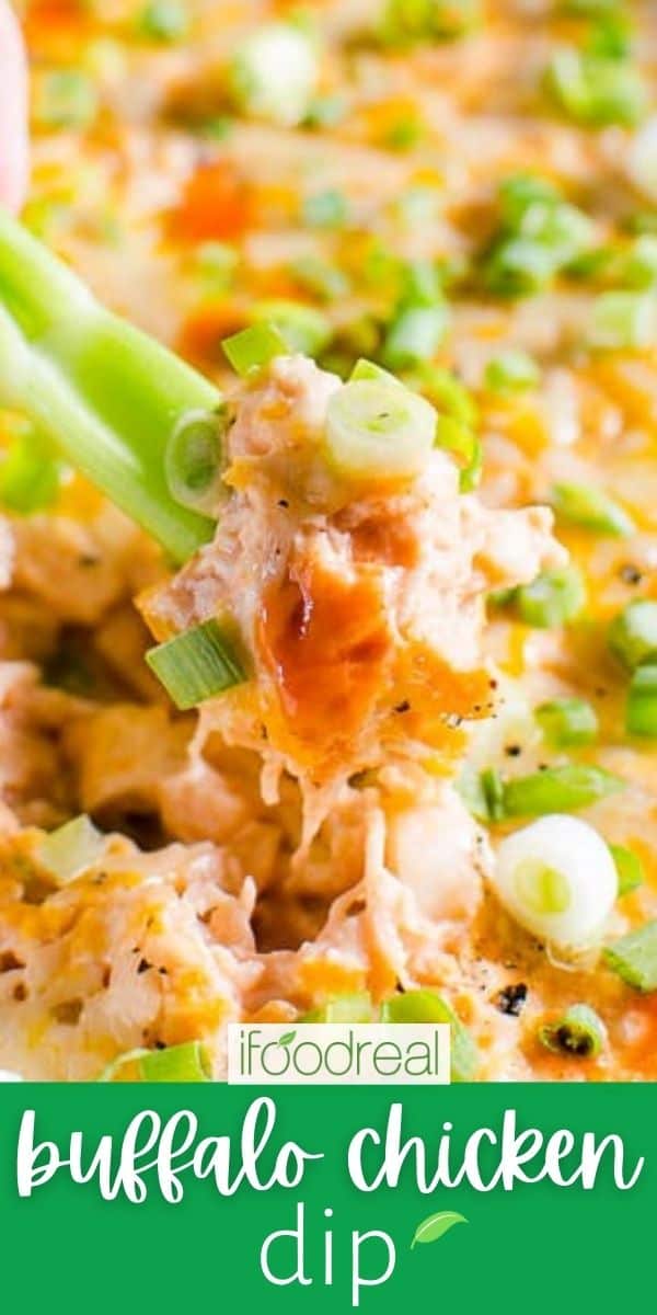 Healthy Buffalo Chicken Dip - iFoodReal.com