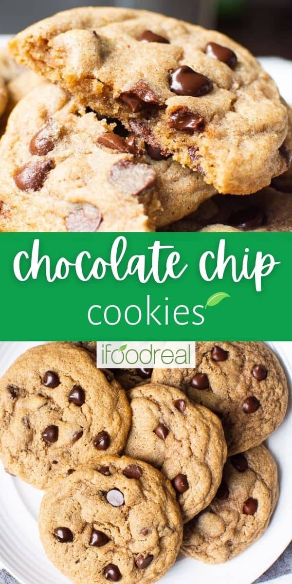 Healthy Chocolate Chip Cookies - iFoodReal.com