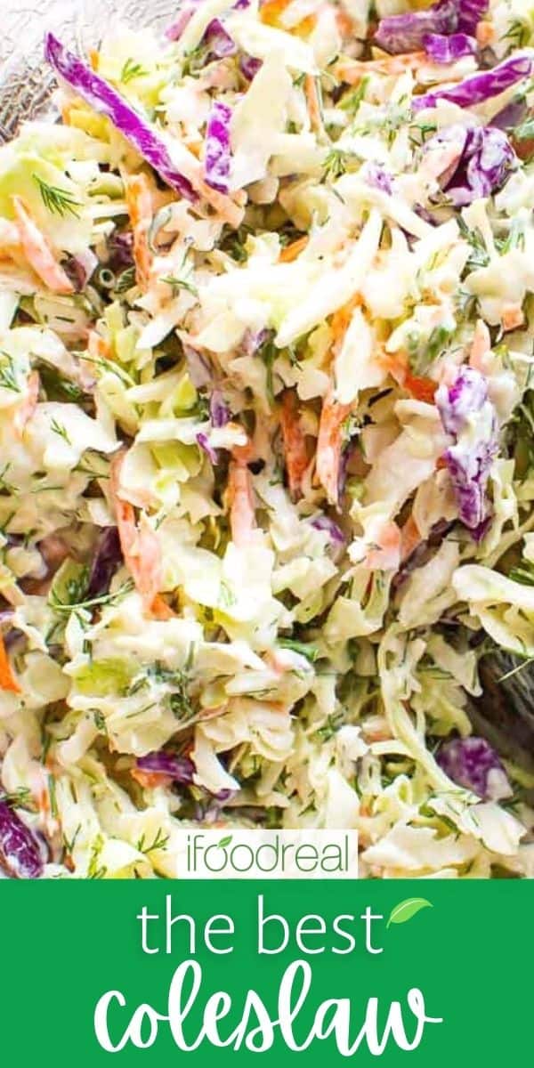 Easy Healthy Coleslaw with Greek Yogurt