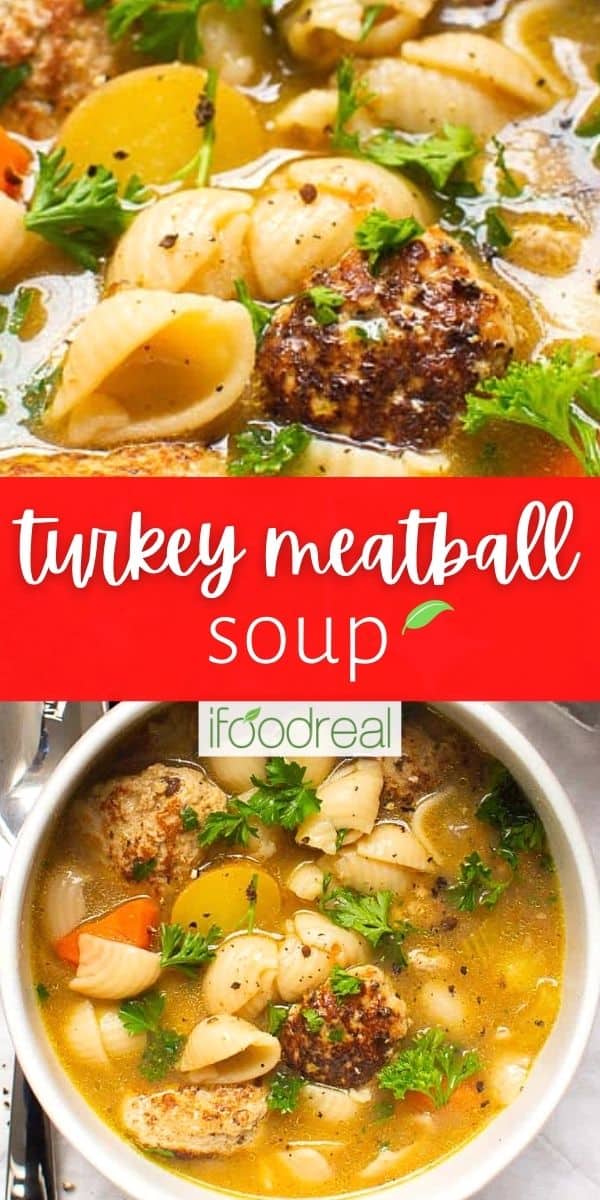 Turkey Meatball Soup {Ukrainian Recipe} - iFoodReal.com
