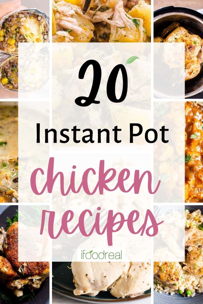 20 Instant Pot Chicken Recipes collage