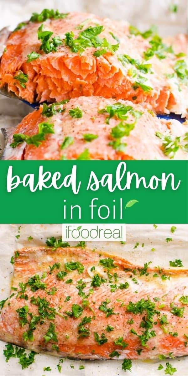 Baked Salmon in Foil {Ukrainian Recipe} - iFoodReal.com