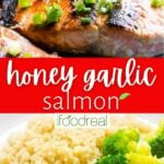 Honey Garlic Salmon {Crispy Salmon Recipe} - iFOODreal.com