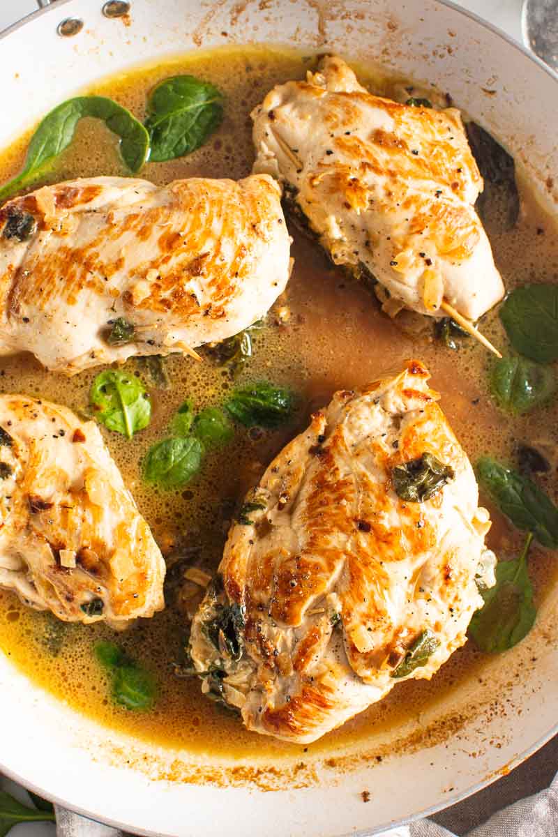Spinach Stuffed Chicken Breast {Easy Low Carb Recipe} - iFOODreal.com