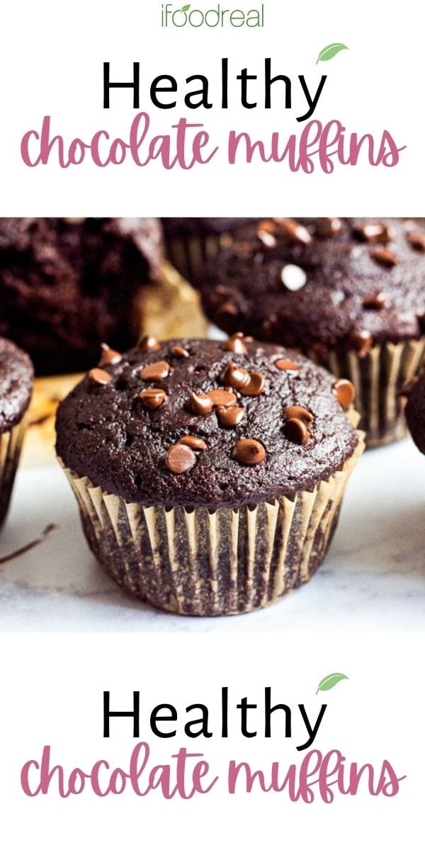 Healthy Chocolate Muffins {Moist and Easy!}