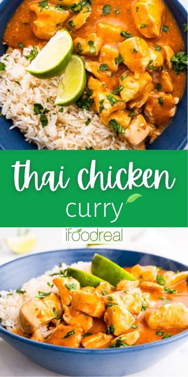 Thai Chicken Curry with Coconut Milk - iFoodReal.com