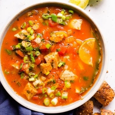 cilantro tomato salmon soup recipe