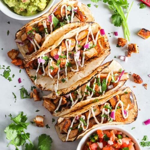 Easy Chicken Street Tacos Recipe - iFoodReal.com