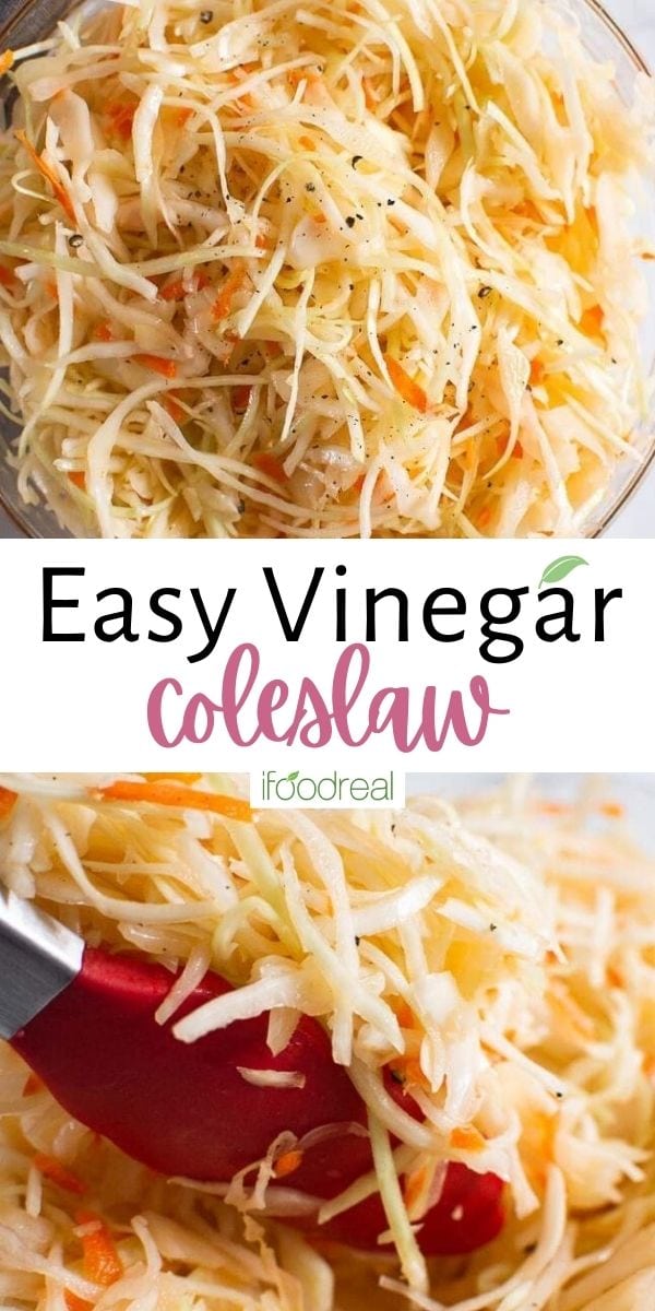Vinegar Based Coleslaw (No Mayo)