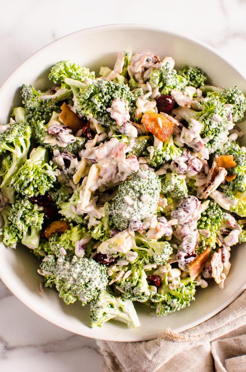Healthy Broccoli Salad - iFOODreal.com