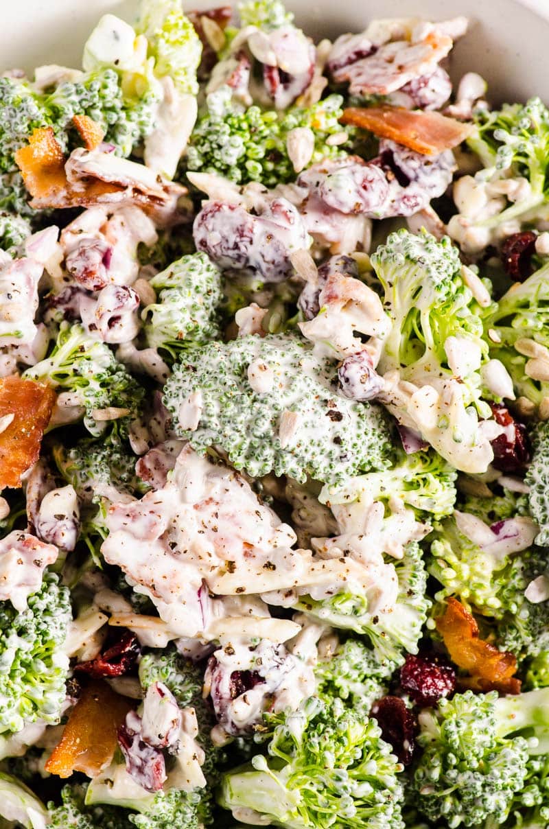Healthy Broccoli Salad - iFOODreal.com