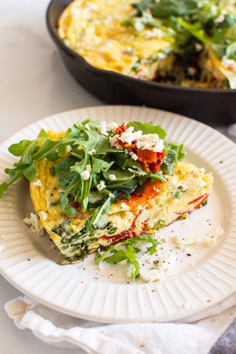 Easy Vegetable Frittata - iFoodReal.com