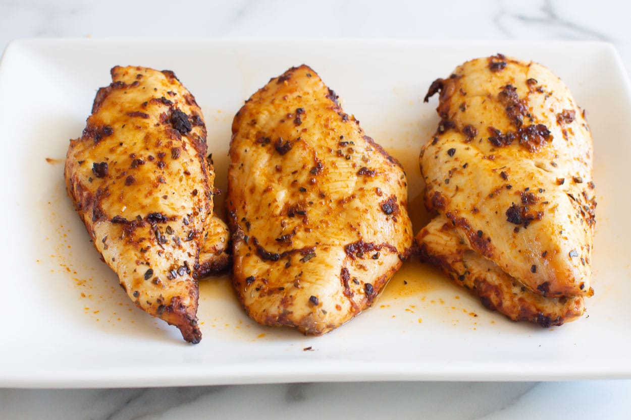 air fried chicken on plate