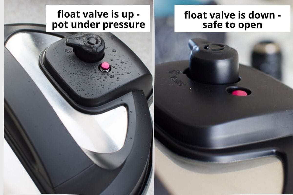 float valve up and down on instant pot lid