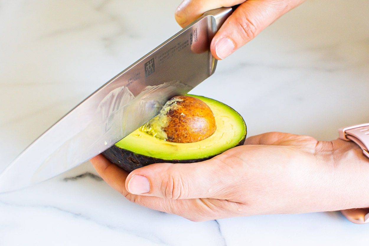 How To Cut An Avocado {2 Easy Methods!} - IFOODreal.com