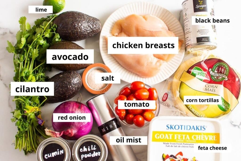 ingredients chicken tostada
