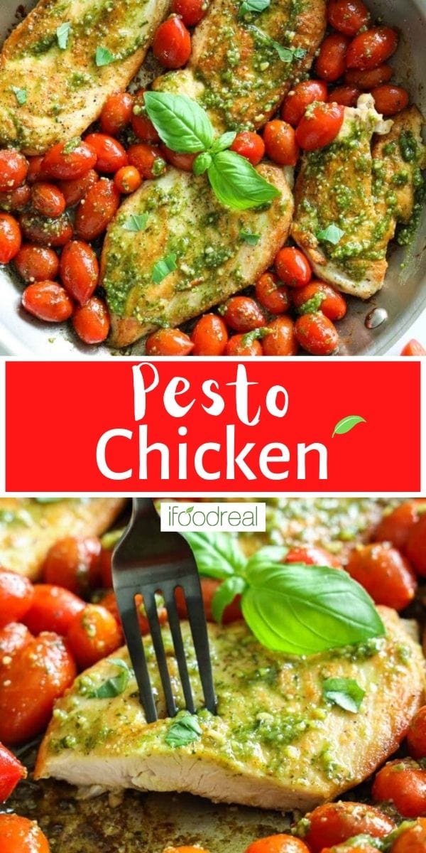 3 Ingredient Pesto Chicken Breast