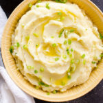 mashed potatoes in a bowl