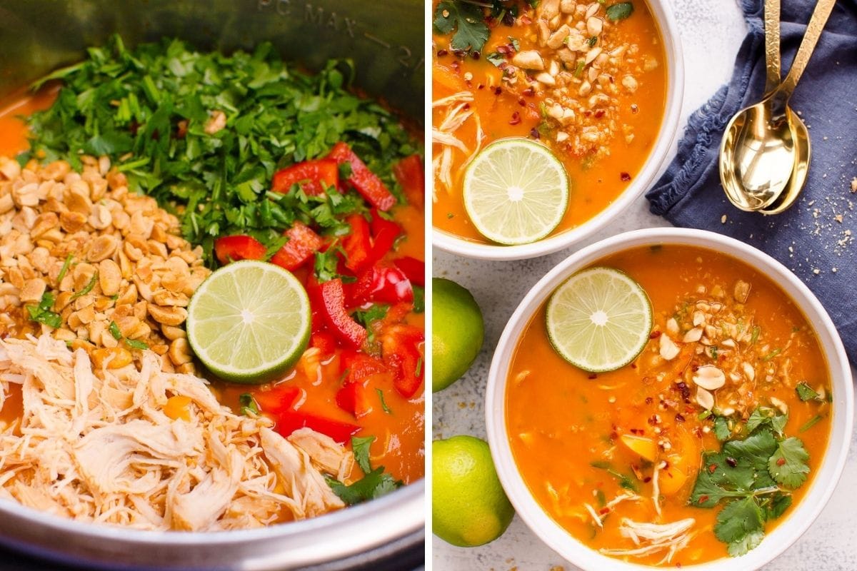 thai chicken soup healthy freezer meal 