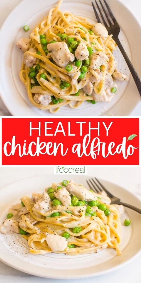 Healthy Chicken Alfredo {30 Minutes!}