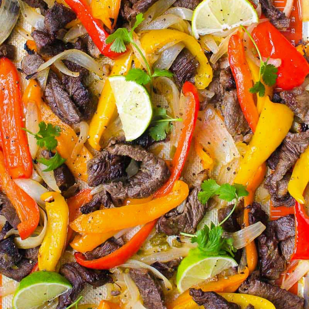 Sheet Pan Steak Fajitas