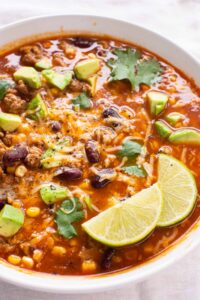 Turkey Taco Soup (30 Minutes) - iFoodReal.com