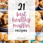 A collage of muffin recipes.