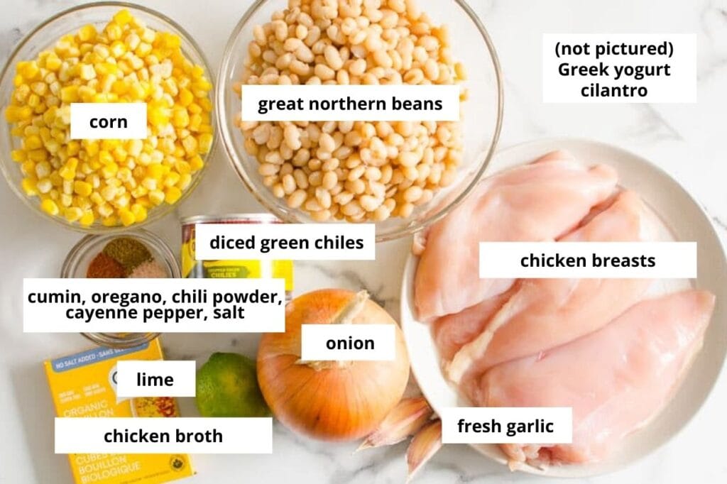 healthy white chicken chili ingredients