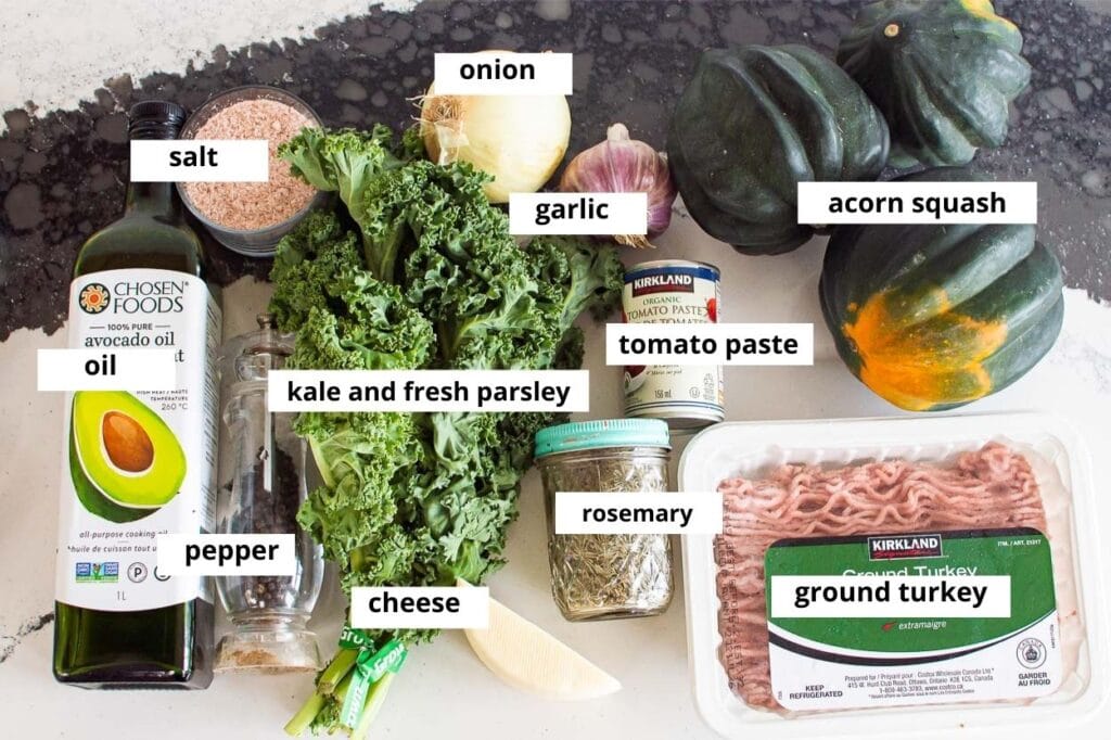 ingredients for recipe