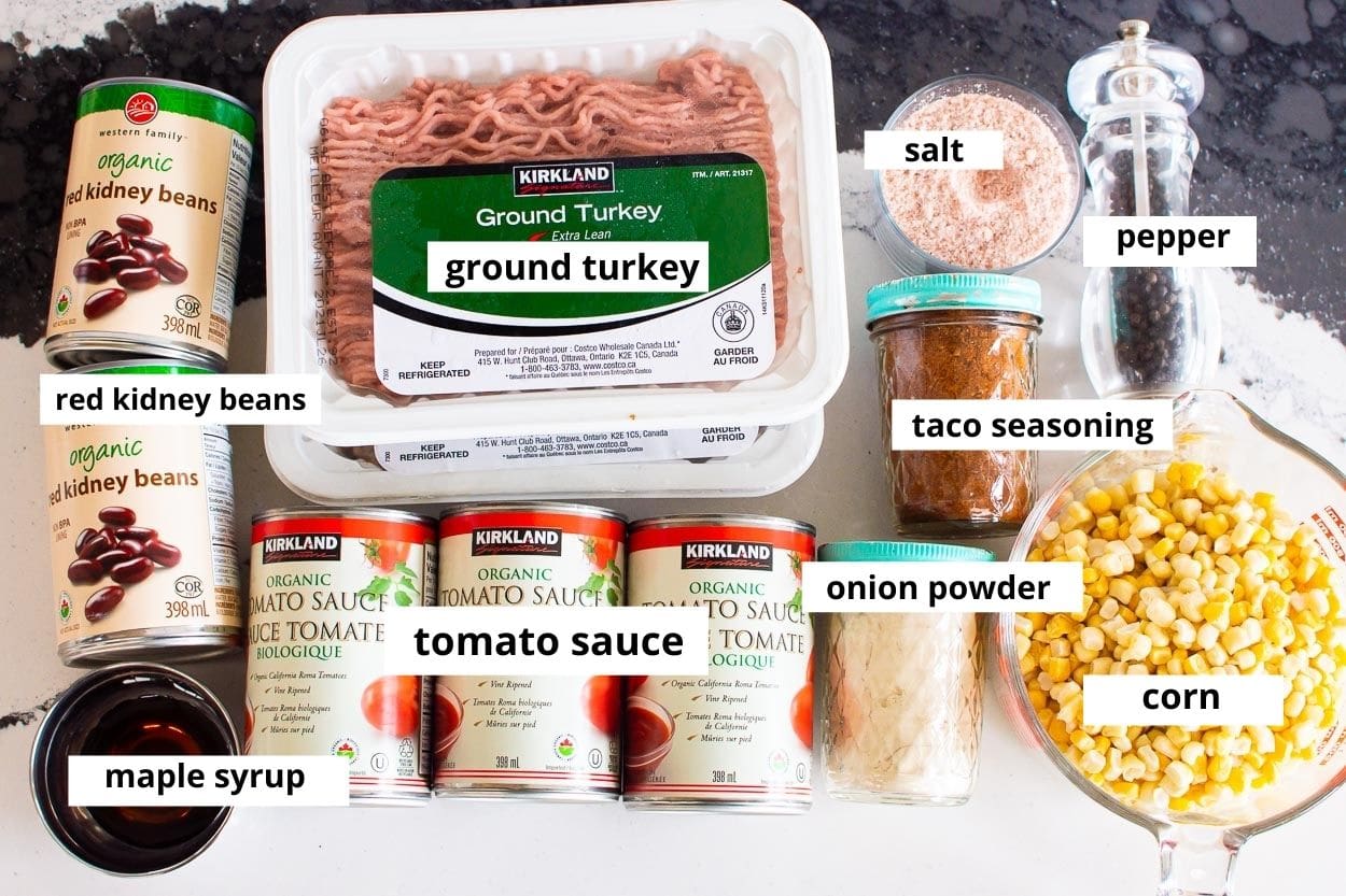 ground turkey taco soup ingredients