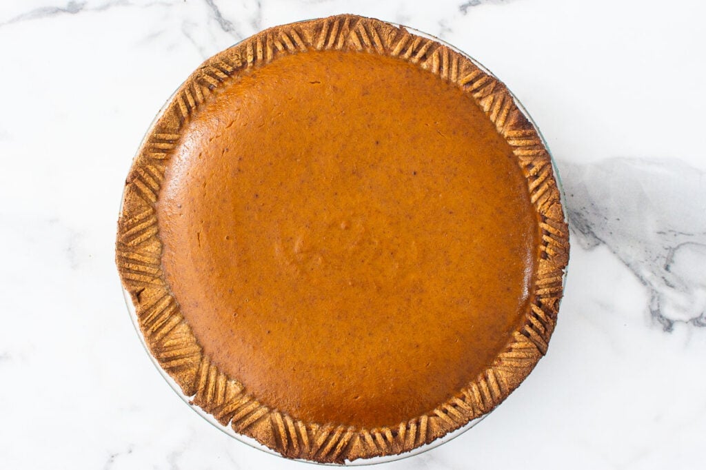baked healthy pumpkin pie