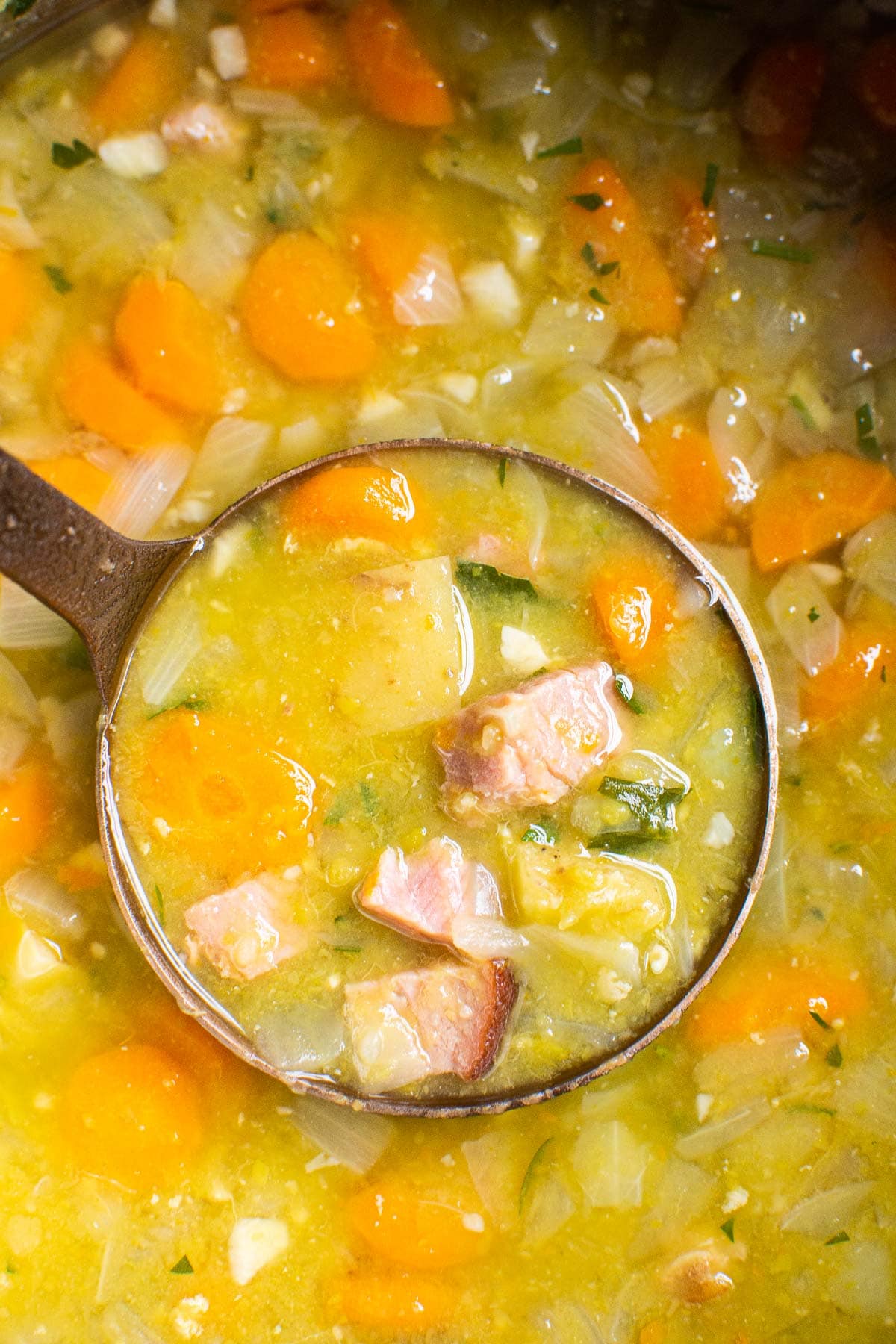 pressure cooker split pea soup with ham