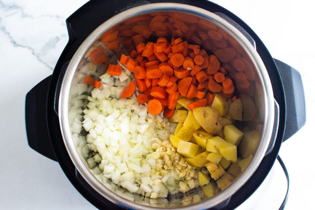 split pea soup ingredients in instant pot