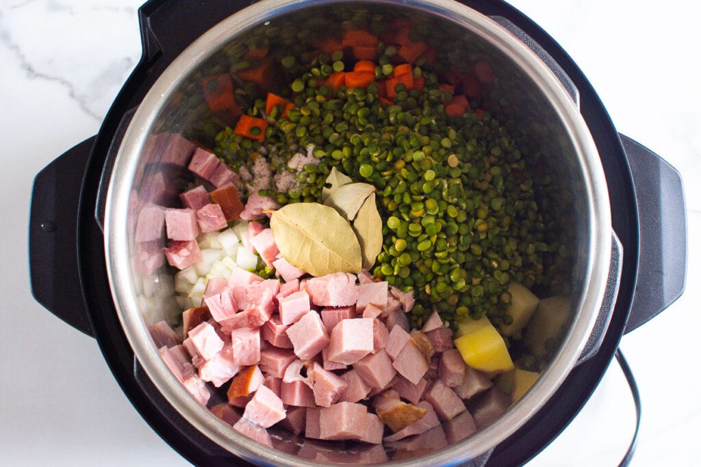 split pea soup with ham instant pot