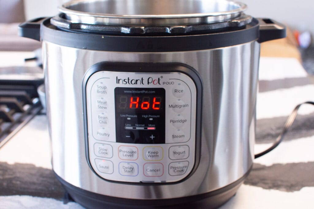 hot on instant pot