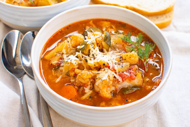 Instant Pot Vegetable Soup - iFoodReal.com