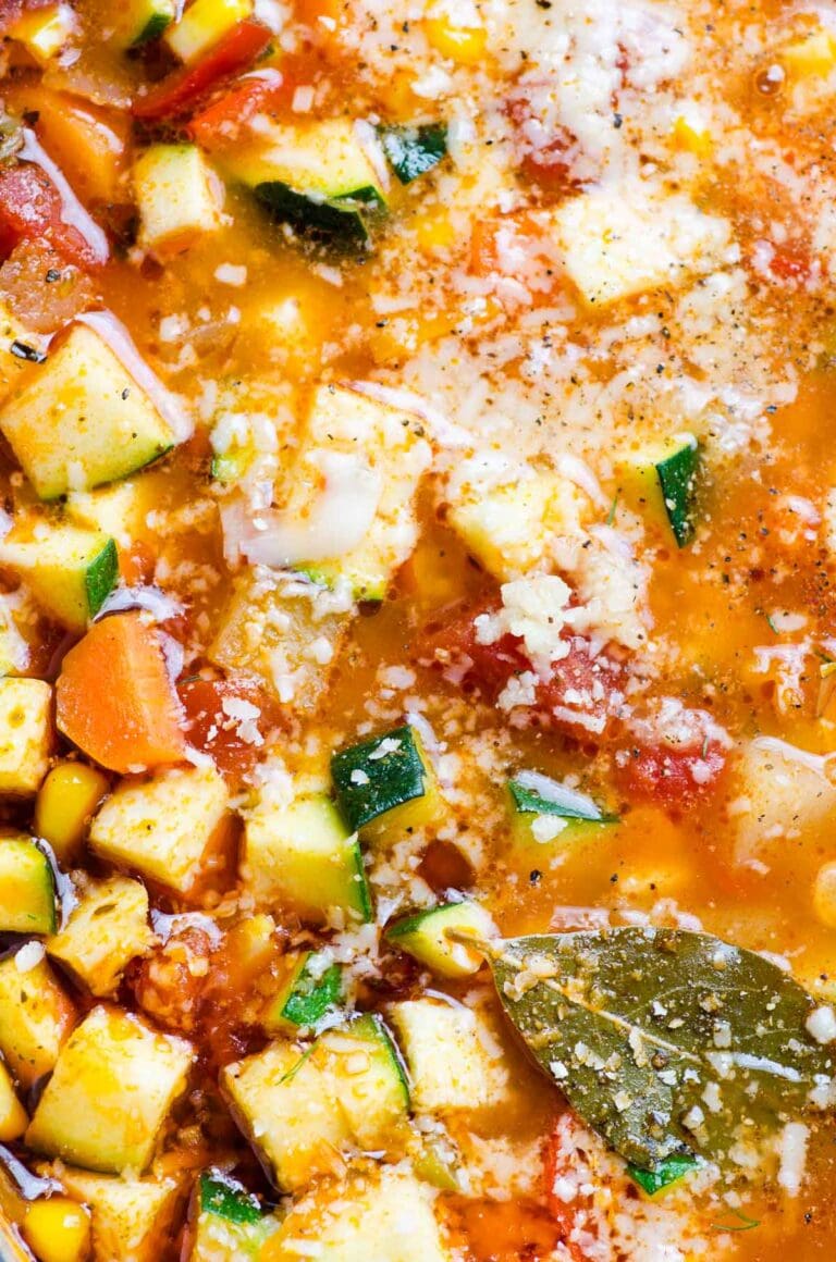 Best Ever Vegetable Soup - iFoodReal.com