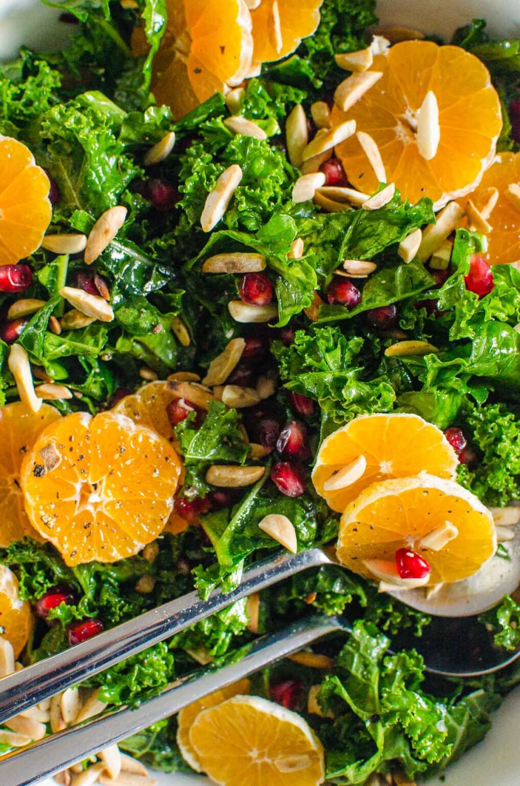 Massaged Kale Salad {with Winter Fruit}