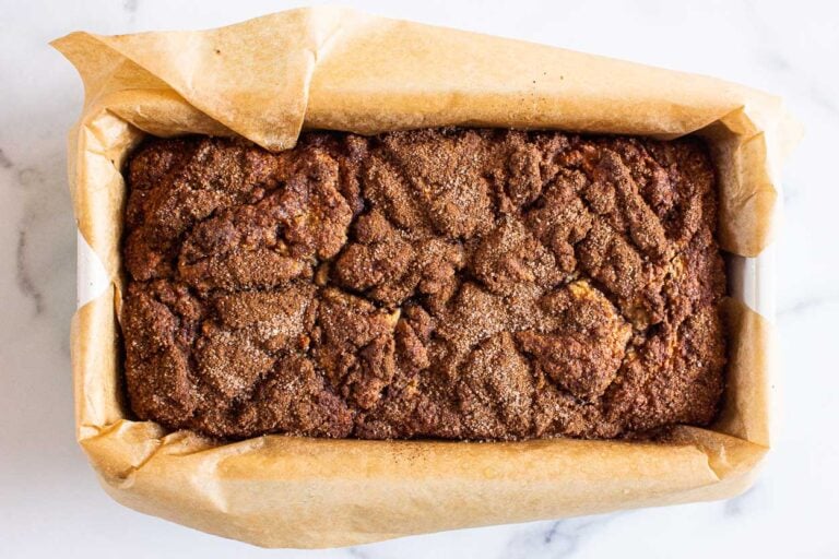 Almond Flour Cinnamon Bread {Sugar Free Option}