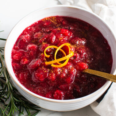 Healthy Cranberry Sauce - iFoodReal.com