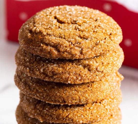 Healthy Gingersnap Cookies
