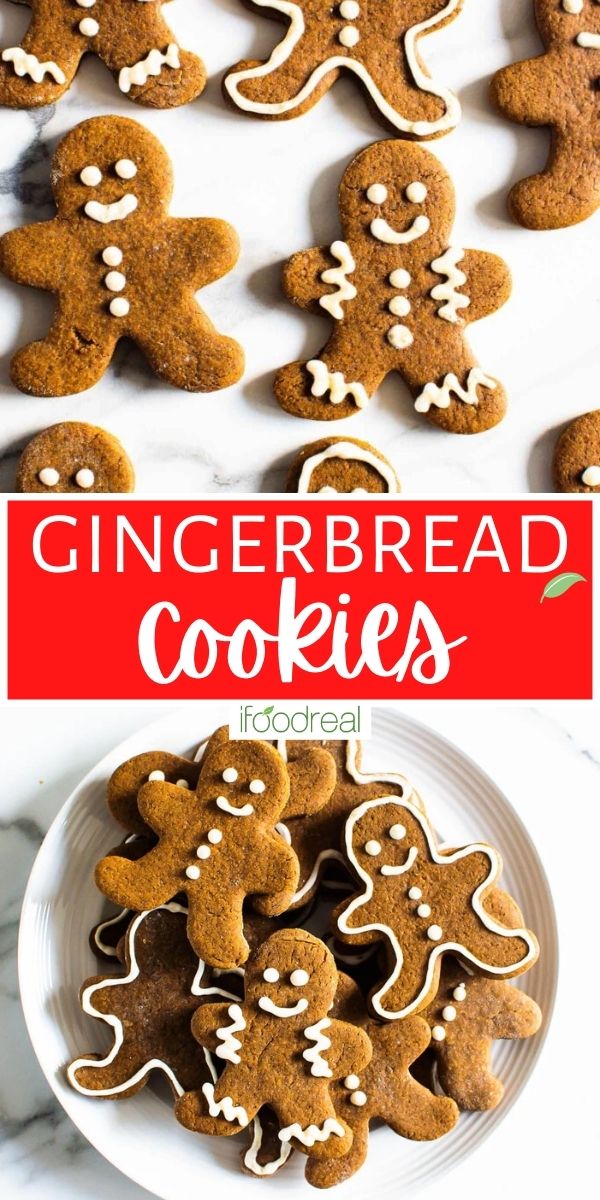 Healthy Gingerbread Cookies {Soft and Chewy!} - iFoodReal.com