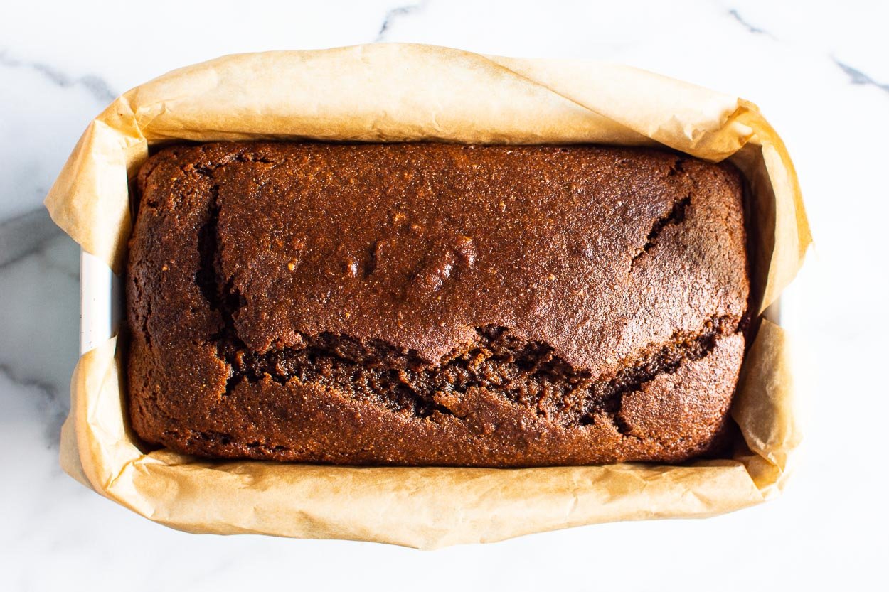 Healthy Gingerbread Loaf {Optional Glaze!}
