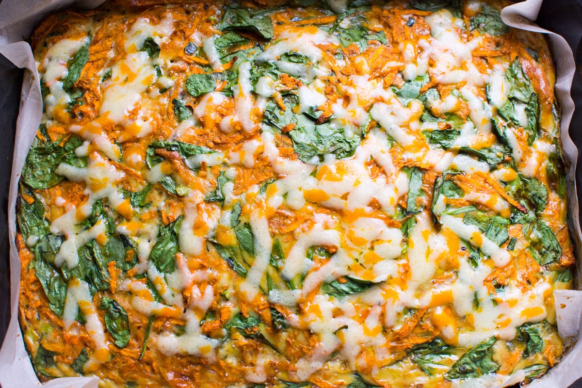 Sweet Potato Egg Breakfast Casserole Make Ahead - iFoodReal.com