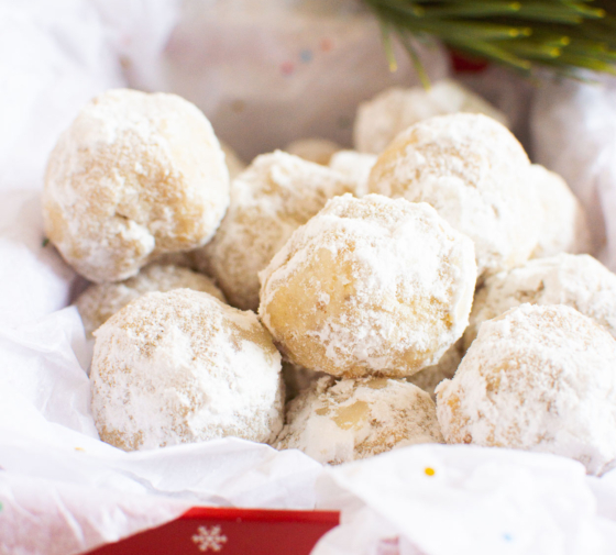 Healthy Snowball Cookies