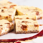 healthy strawberry cheesecake bars