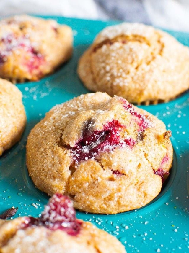 Healthy Cranberry Orange Muffins