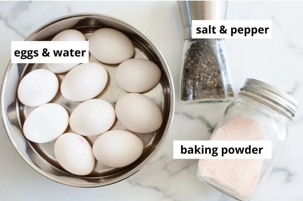 instant pot egg bites with water baking powder and salt and pepper